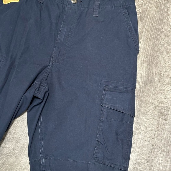 Men’s Haggar 32 Medium Shorts Cargo Navy Durable Workwear 7 Pockets Cotton NWT - Picture 5 of 11